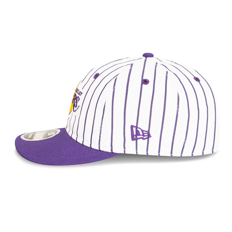 TOPI BASKET NEW ERA Los Angeles Lakers Pinstripe Retro Crown 9FIFTY Cap