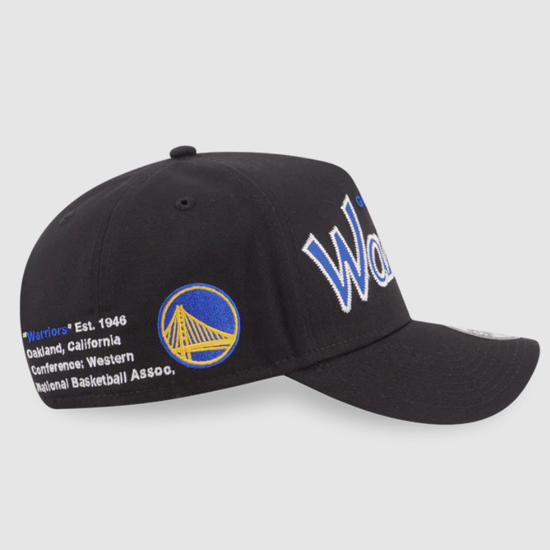 TOPI BASKET NEW ERA 940 A-FRAME NBA SCRIPTS GOLDEN STATE WARRIORS Cap