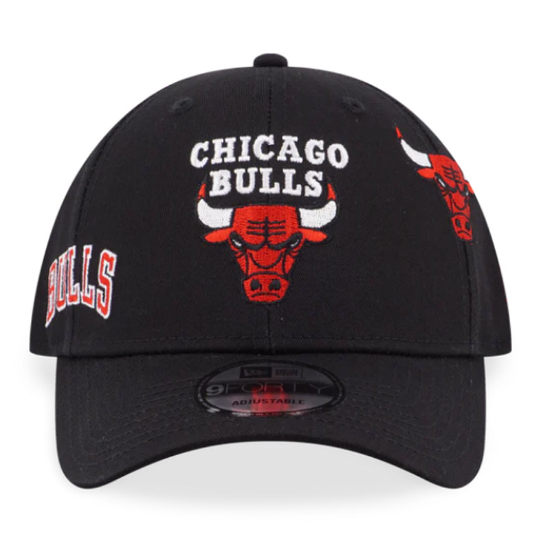 TOPI BASKET NEW ERA CHICAGO BULLS LEAGUE MULTI LOGOS 9FORTY CAP