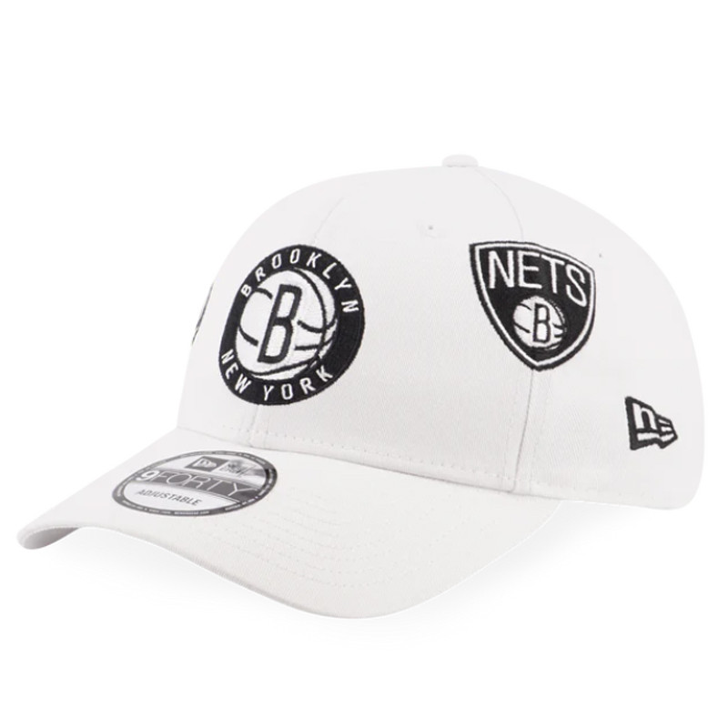 TOPI BASKET NEW ERA BROOKLYN NETS LEAGUE MULTI LOGOS 9FORTY CAP