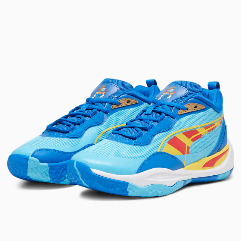 SEPATU BASKET PUMA x THE SMURFS Playmaker Pro