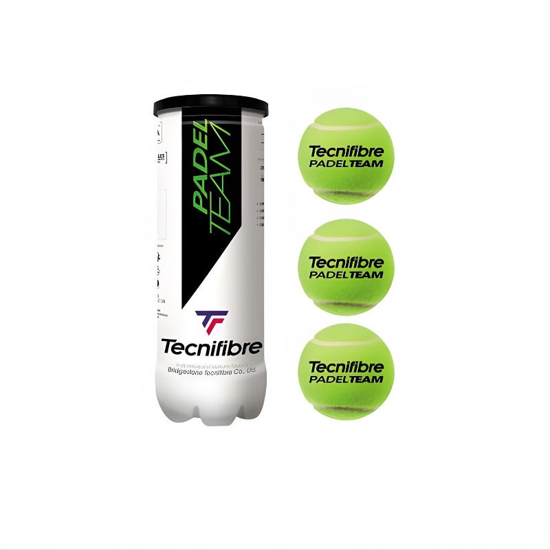 PERALATAN PADEL TECNIFIBRE Padel Ball TEAM - TUBES OF 3