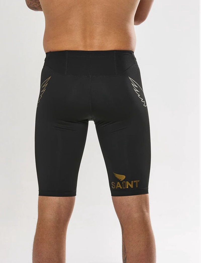 CELANA LARI SA1NT LAYERS P1 ELITE MENS COMPRESSION SHORT-DRAWCORD