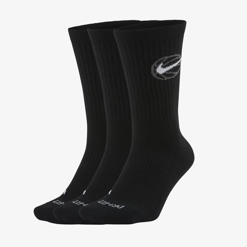 KAOS KAKI BASKET NIKE 3pk Everyday Crew Basketball Socks