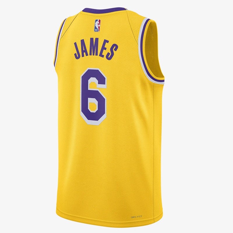 BAJU BASKET NIKE Lebron James Los Angeles Lakers Icon Edition Swingman Jersey