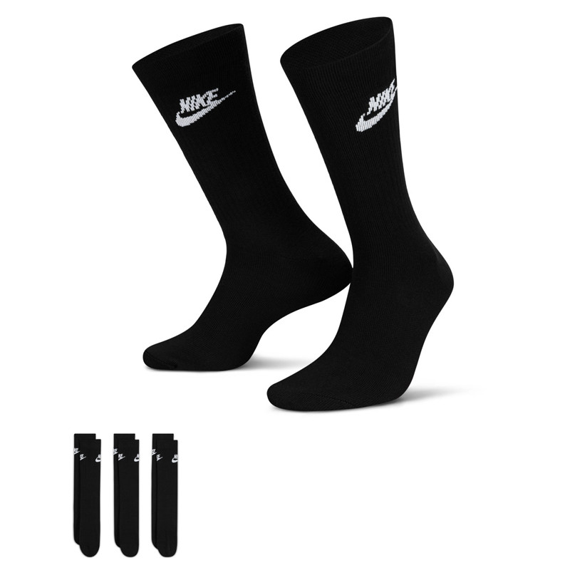 KAOS KAKI SNEAKERS NIKE 3PK Sportswear Everyday Essential Crew Socks