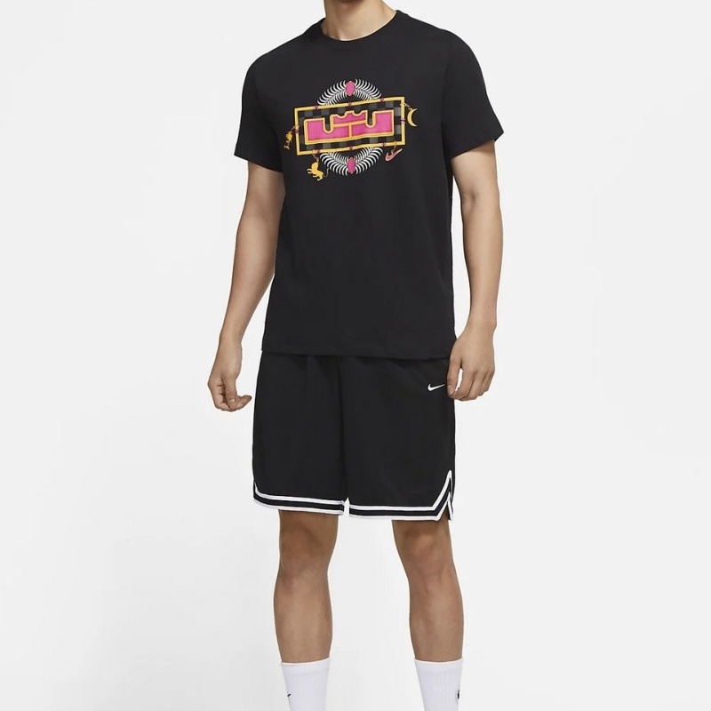 BAJU SNEAKERS NIKE LeBron Pattern Printing Round Neck Short Sleeve