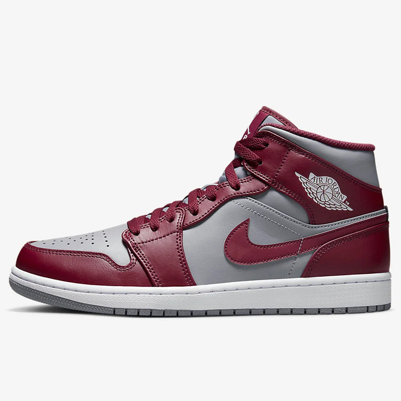 SEPATU SNEAKERS AIR JORDAN AJ 1 Mid Team Red