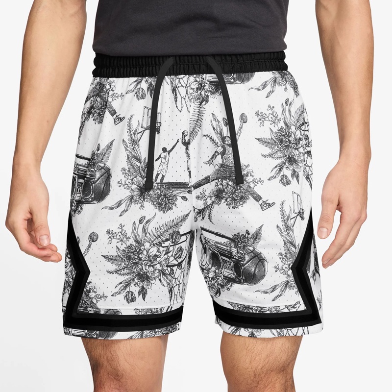 CELANA BASKET AIR JORDAN Dri-FIT Printed Diamond Shorts