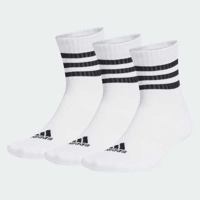 KAOS KAKI LARI ADIDAS 3-Stripes Cushioned Sportswear Low-Cut Socks 3 Pairs