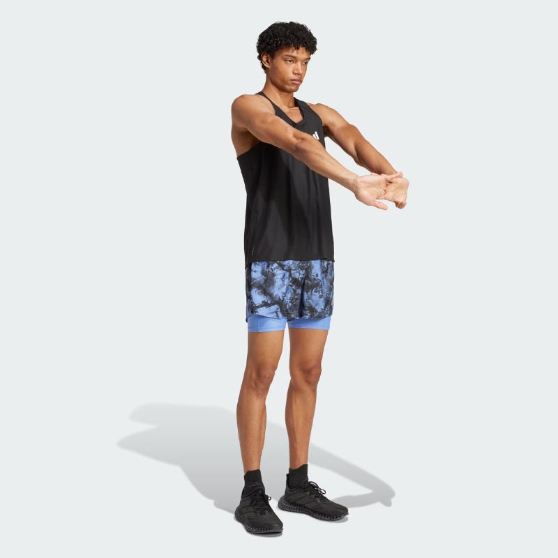 CELANA LARI ADIDAS Own The Run Spray Dye 2-In-1 Short