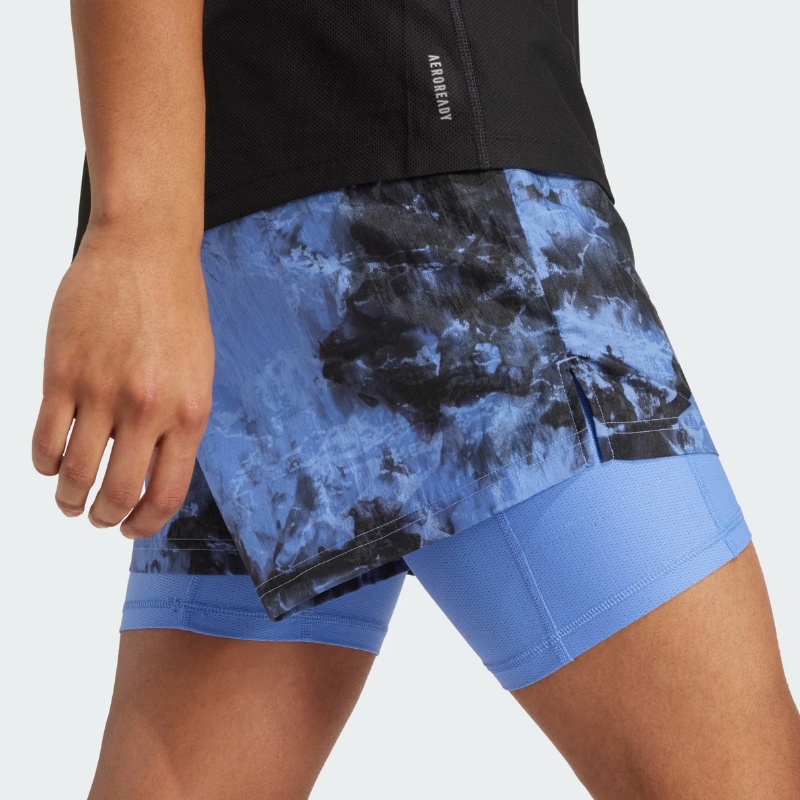 CELANA LARI ADIDAS Own The Run Spray Dye 2-In-1 Short