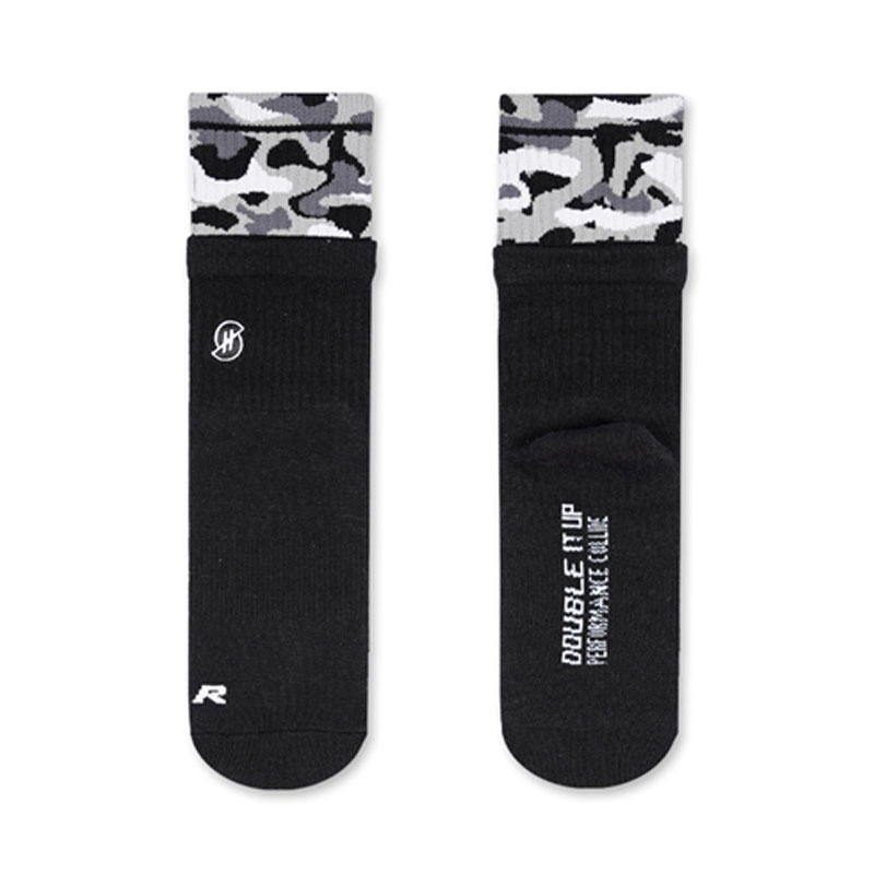 KAOS KAKI BASKET STAY HOOPS Flecktarn Black