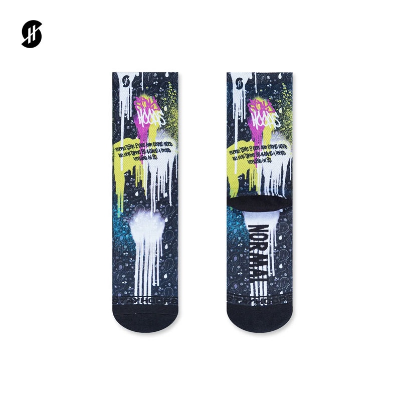 KAOS KAKI BASKET STAY HOOPS Fullprint Sock Paintsley