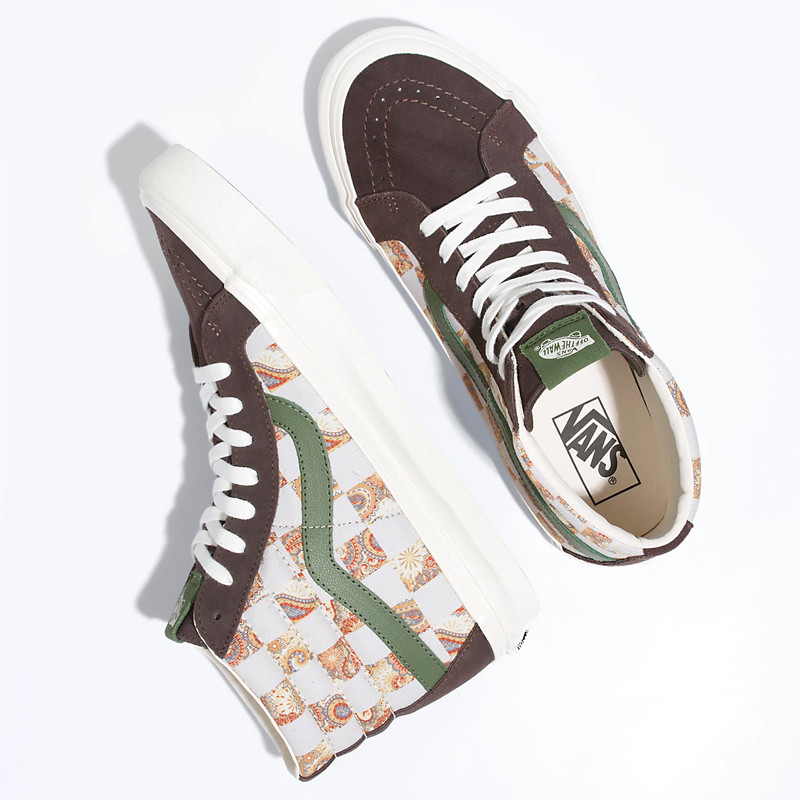 SEPATU SNEAKERS VANS BRICOLAGE CHECK SK8-HI 38 DX