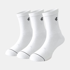 CUSHIONED CREW SOCKS 3X White