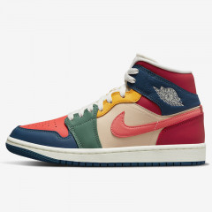 Wmns AJ 1 Mid Multicolor