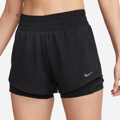 Wmns Dri-FIT One Mid-rise 8cm 2-in-1 Black